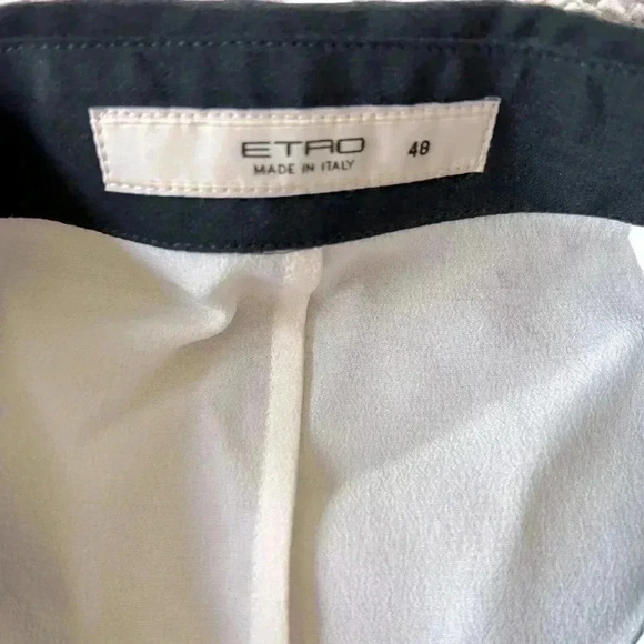 Etao Italian Silk Blouse | White & Black Button-Up | Luxury Designer Top Size M - Picture 5 of 8